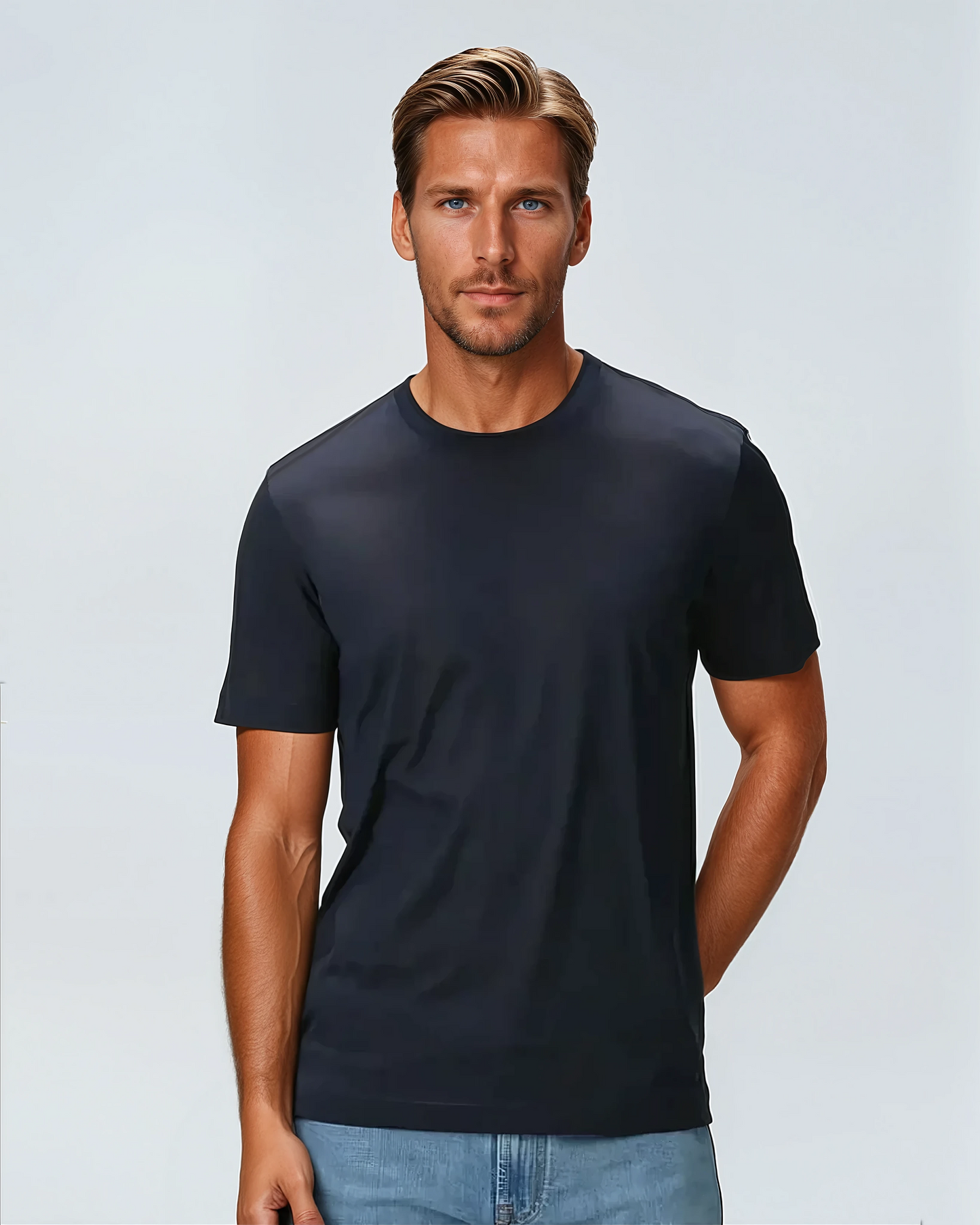 Signature Supima T-shirt – Marineblauw