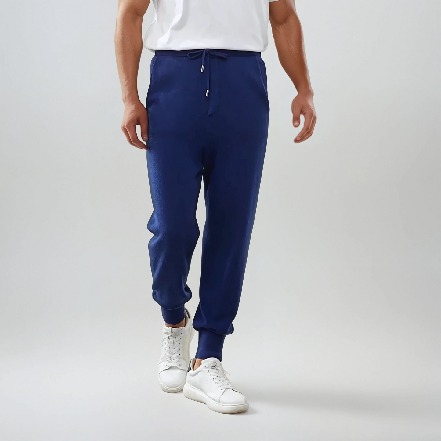 Refined Cashmere Trousers – Blauw