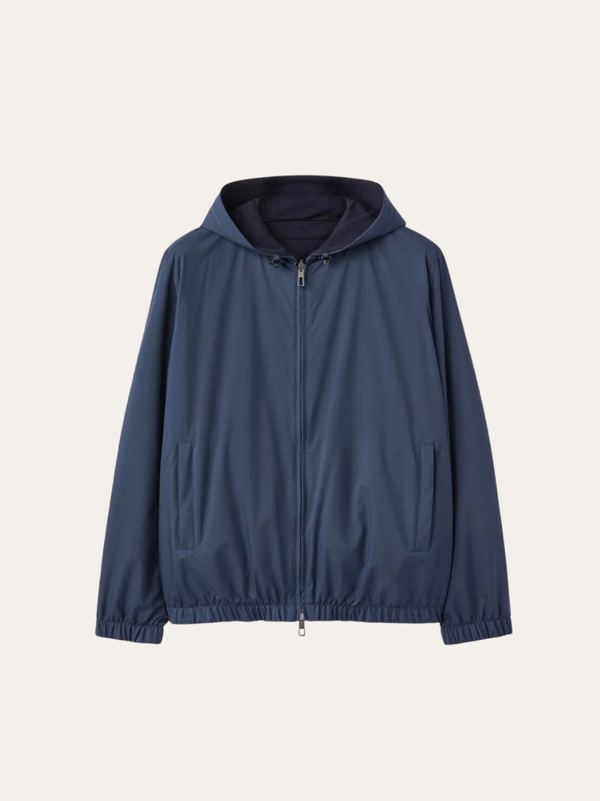 Reversible City Bomber Jacket – Marineblauw