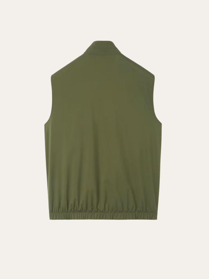 Reversible City Body Warmer - Donkergroen
