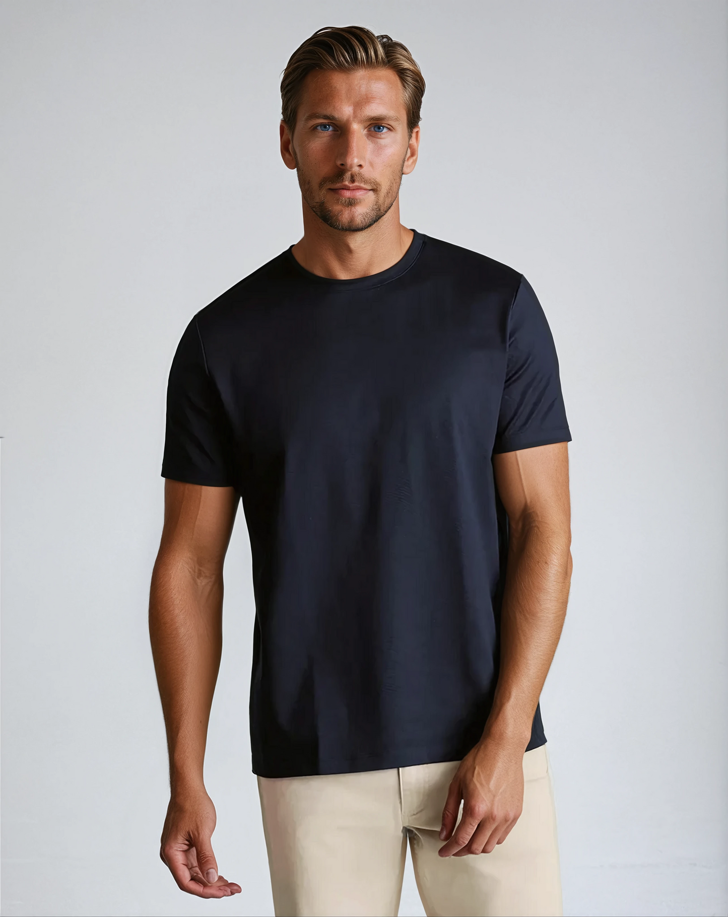 Signature Supima T-shirt – Marineblauw
