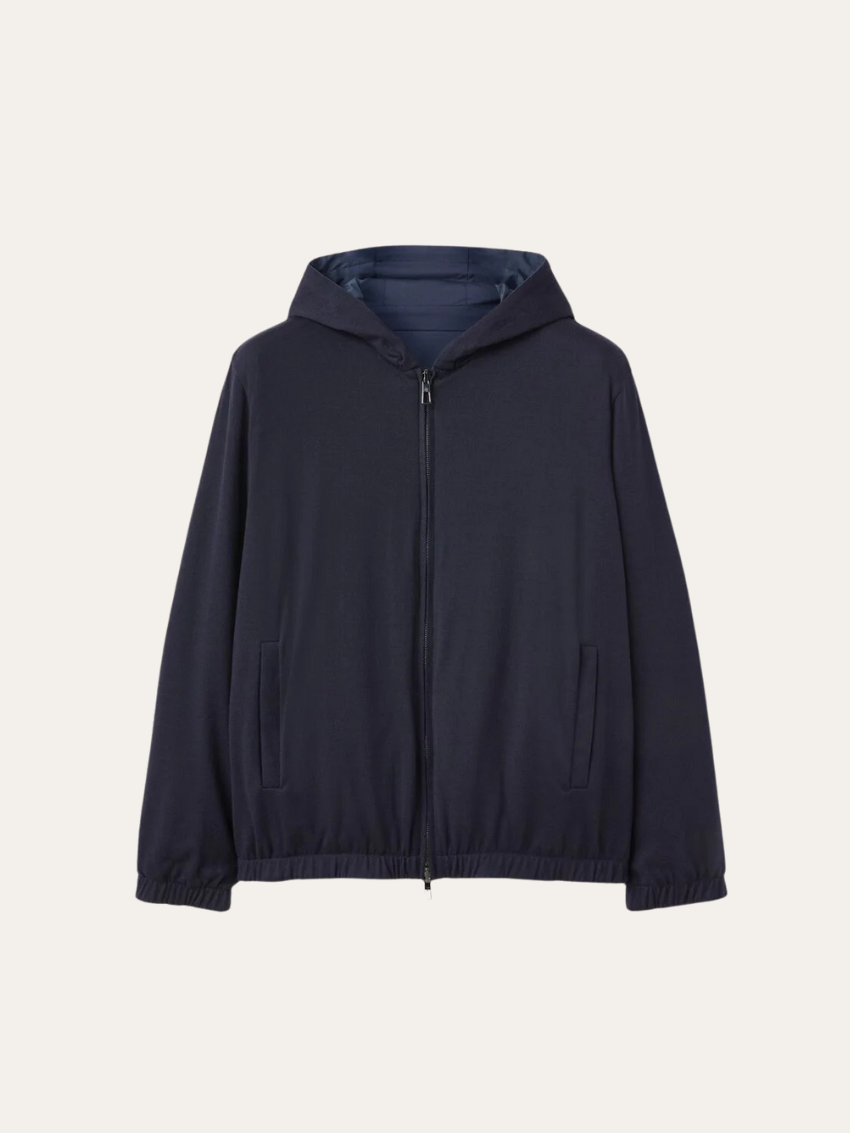 Reversible City Bomber Jacket – Marineblauw