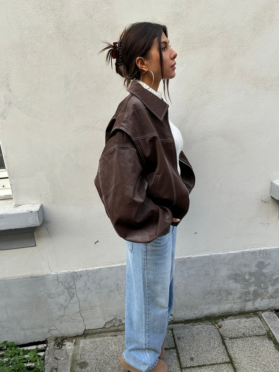 OVERSIZED CONTRAST JACKET