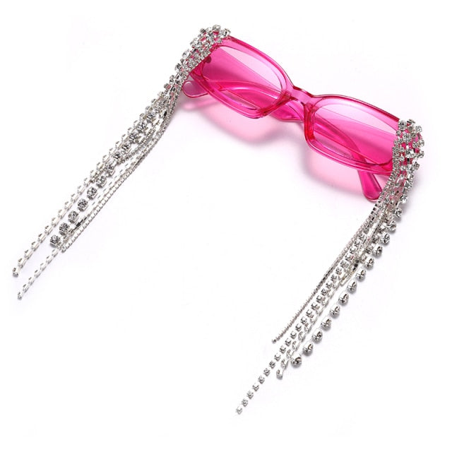 Haiti Tassel Rhinestones Sunglasses