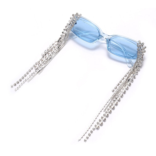 Haiti Tassel Rhinestones Sunglasses