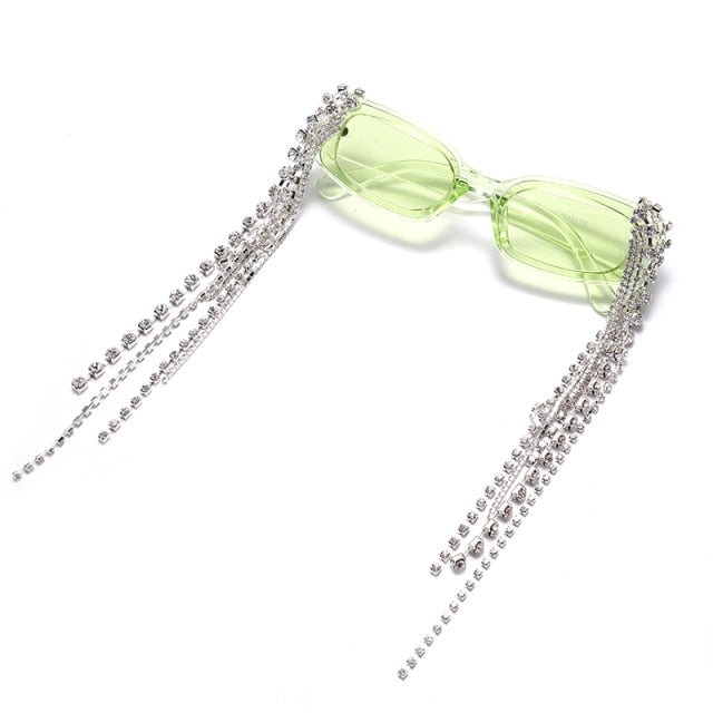 Haiti Tassel Rhinestones Sunglasses