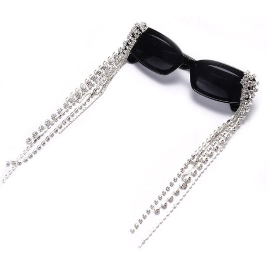 Haiti Tassel Rhinestones Sunglasses