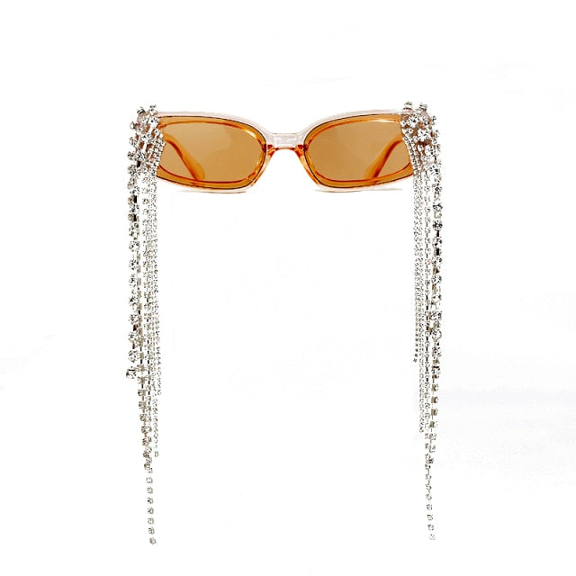 Haiti Tassel Rhinestones Sunglasses