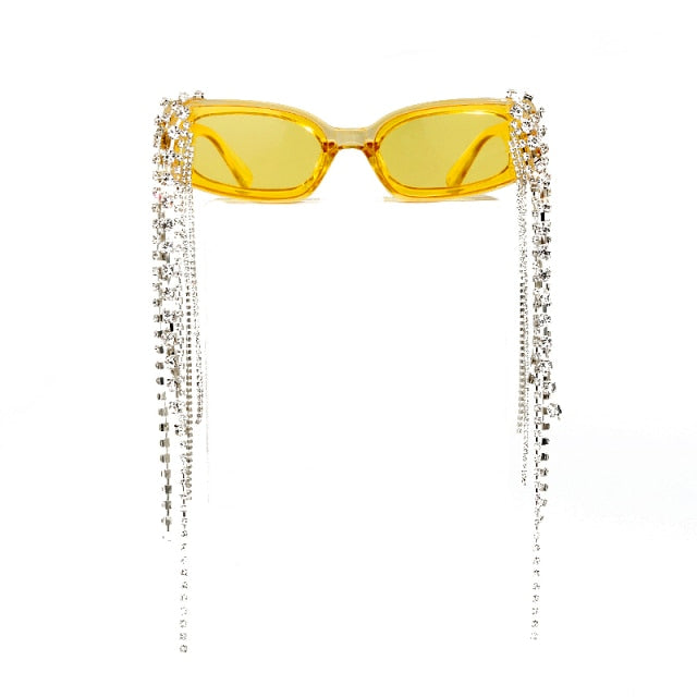 Haiti Tassel Rhinestones Sunglasses