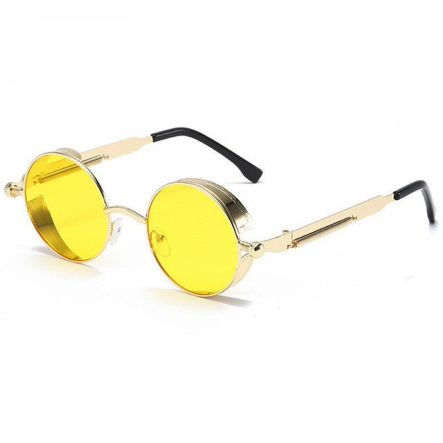 Gusaino Metal Steampunk Sunglasses