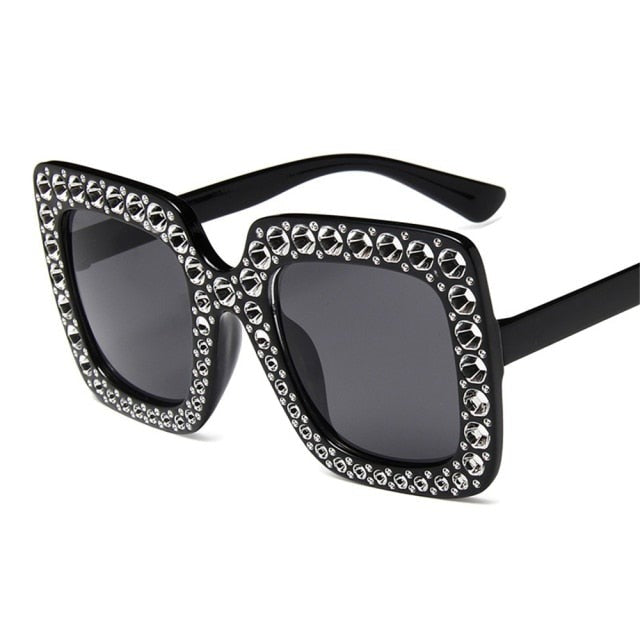 Crystal Oversized Sunglasses