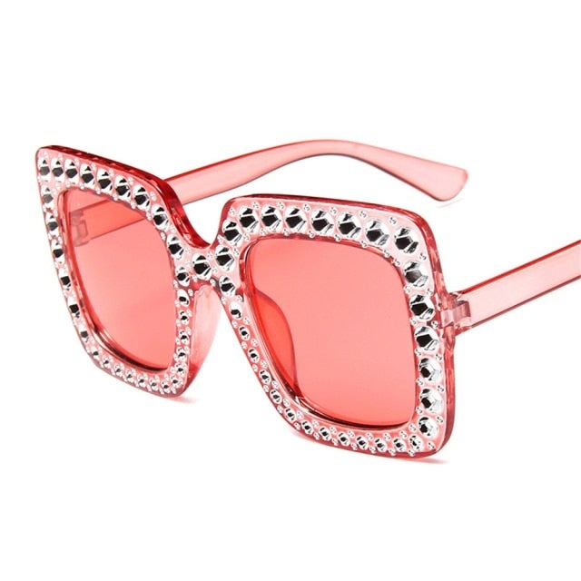 Crystal Oversized Sunglasses