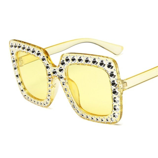 Crystal Oversized Sunglasses