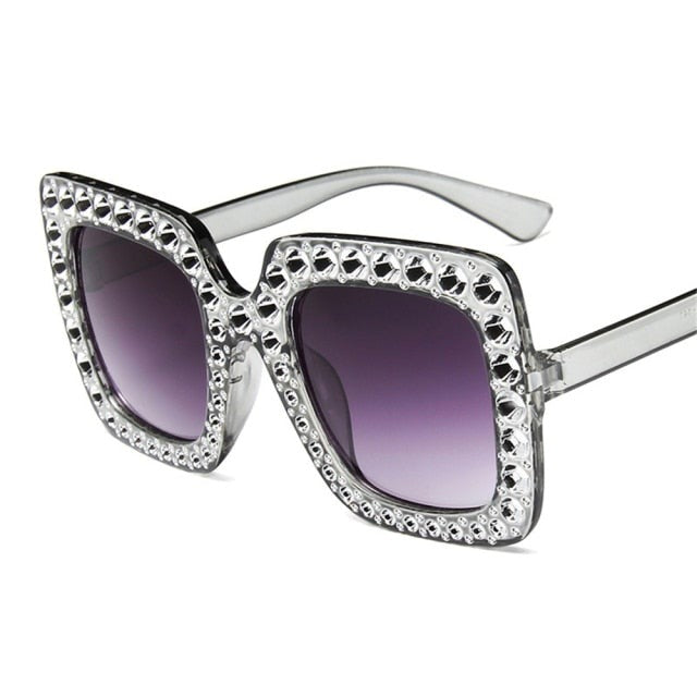 Crystal Oversized Sunglasses