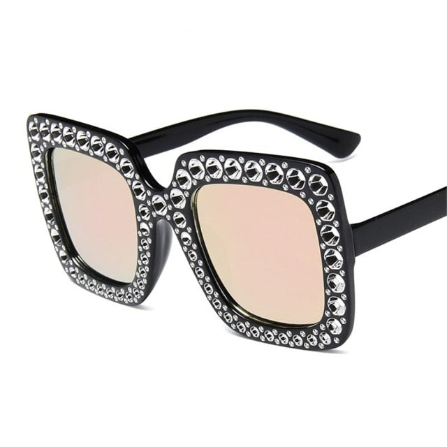 Crystal Oversized Sunglasses