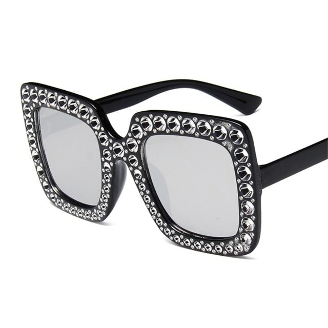 Crystal Oversized Sunglasses