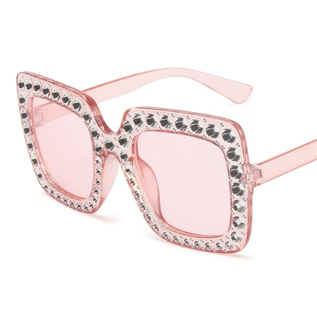 Crystal Oversized Sunglasses