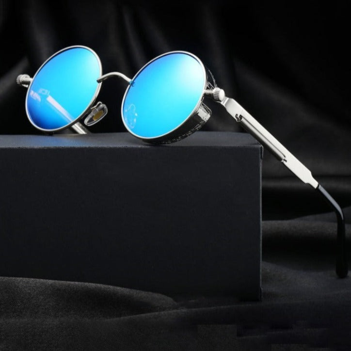 Gusaino Metal Steampunk Sunglasses